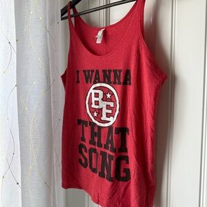 Bella Canvas Red Graphic Tank Top